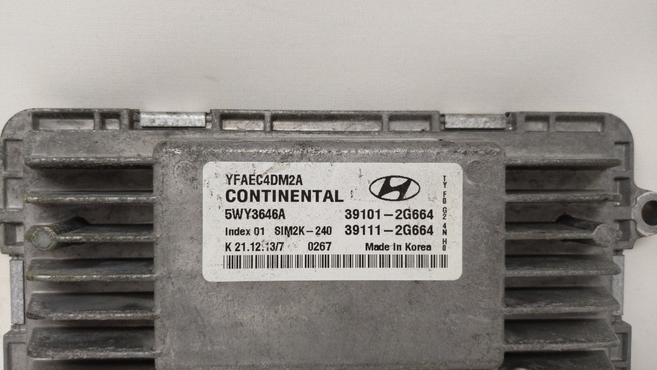 2011-2014 Hyundai Sonata PCM Engine Control Computer ECU ECM PCU OEM P/N:39101-2G661 39111-2G661 Fits Fits 2011 2012 2013 20