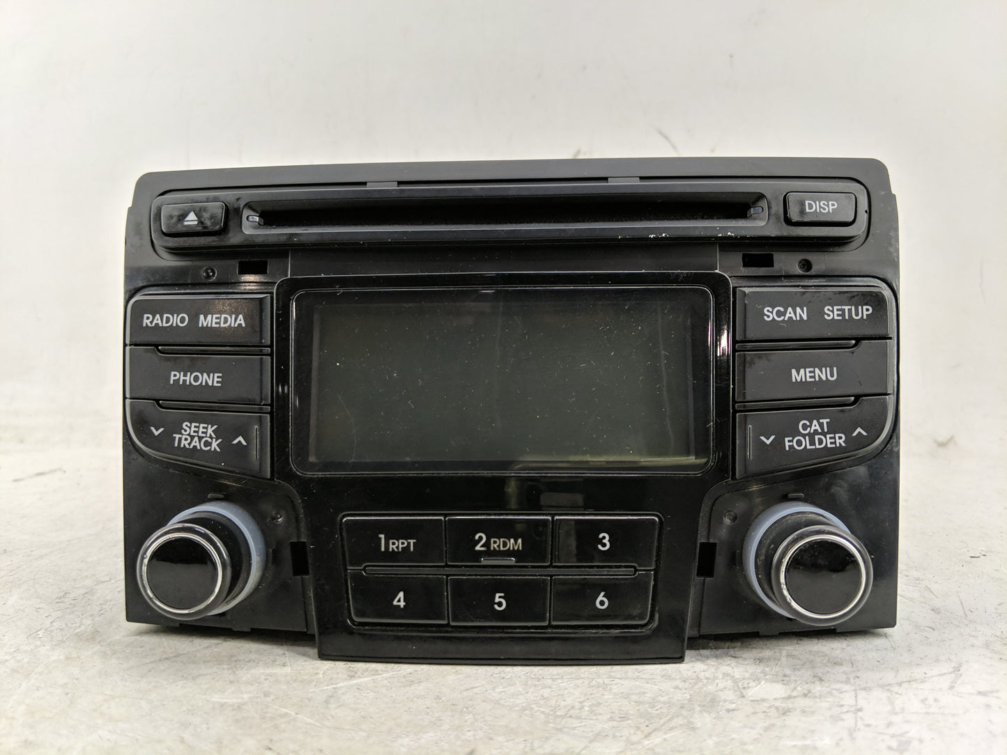 2012-2015 Hyundai Sonata Radio AM FM Cd Player Receiver Replacement P/N:96180-3Q600 Fits Fits 2012 2013 2014 2015 OEM Used A