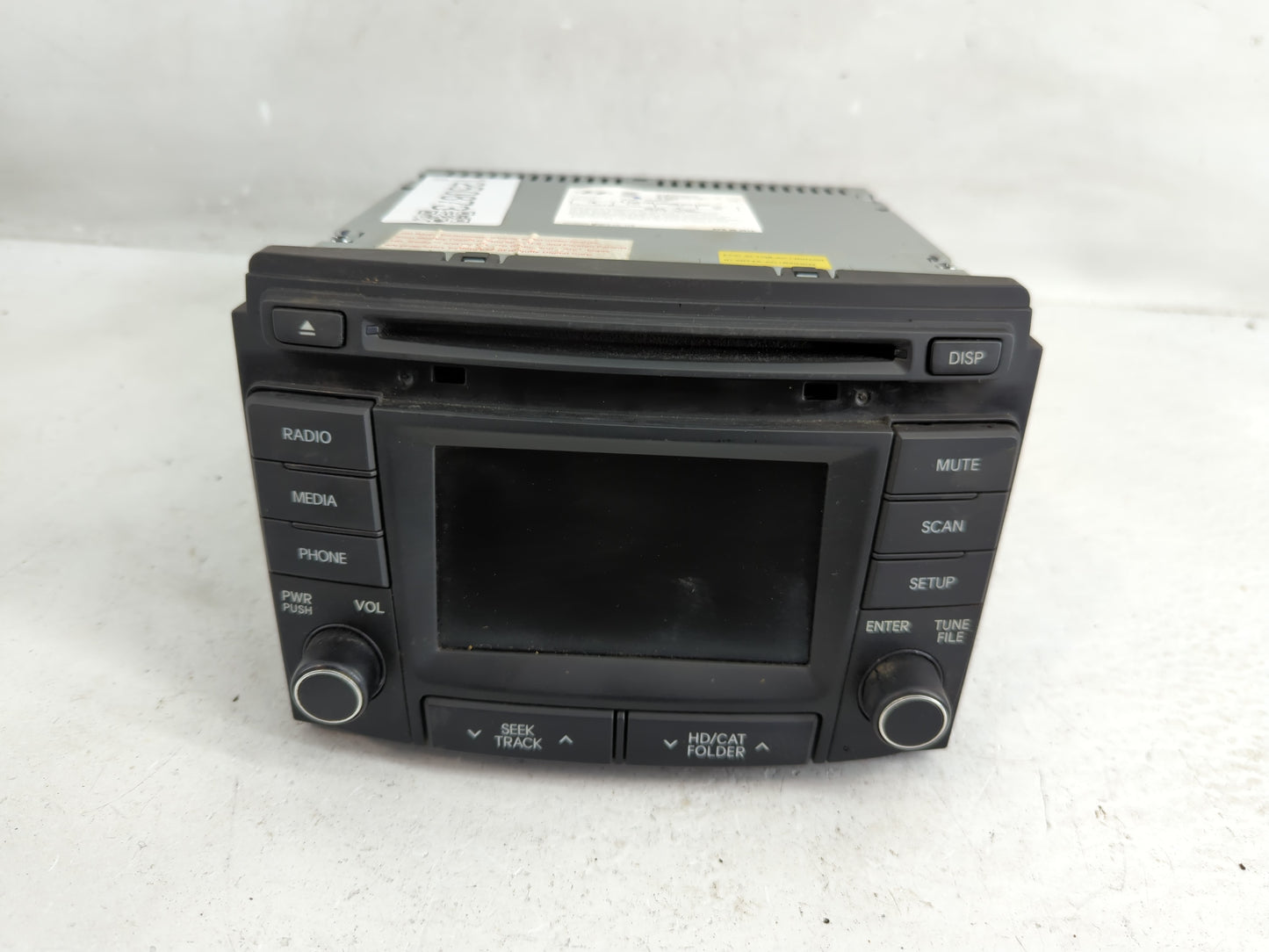 2014-2015 Hyundai Sonata Radio AM FM Cd Player Receiver Replacement P/N:96180-3Q8004X Fits Fits 2014 2015 OEM Used Auto Part