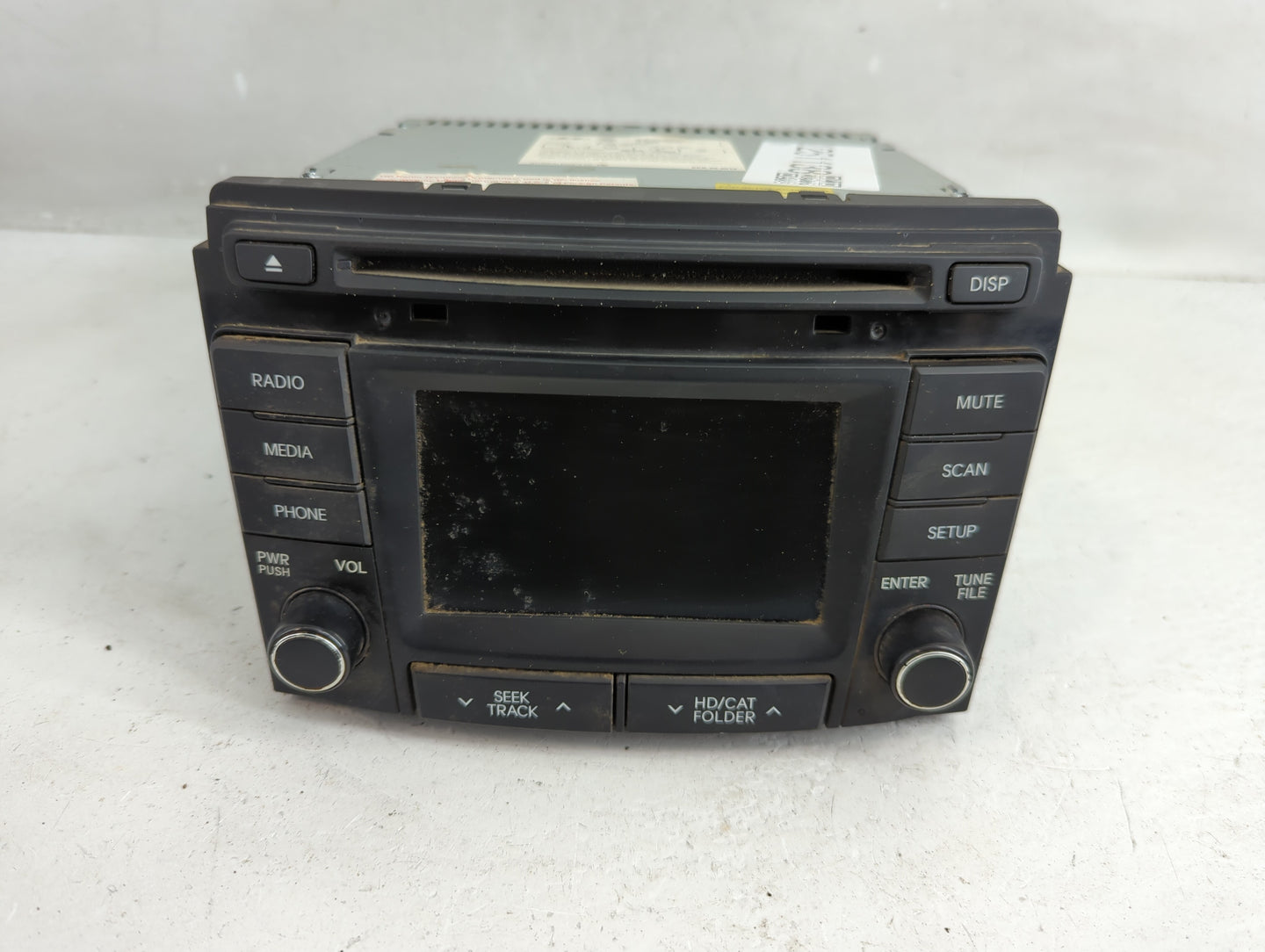 2014-2015 Hyundai Sonata Radio AM FM Cd Player Receiver Replacement P/N:96180-3Q8004X Fits Fits 2014 2015 OEM Used Auto Part