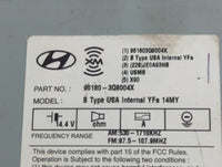 2014-2015 Hyundai Sonata Radio AM FM Cd Player Receiver Replacement P/N:96180-3Q8004X Fits Fits 2014 2015 OEM Used Auto Part