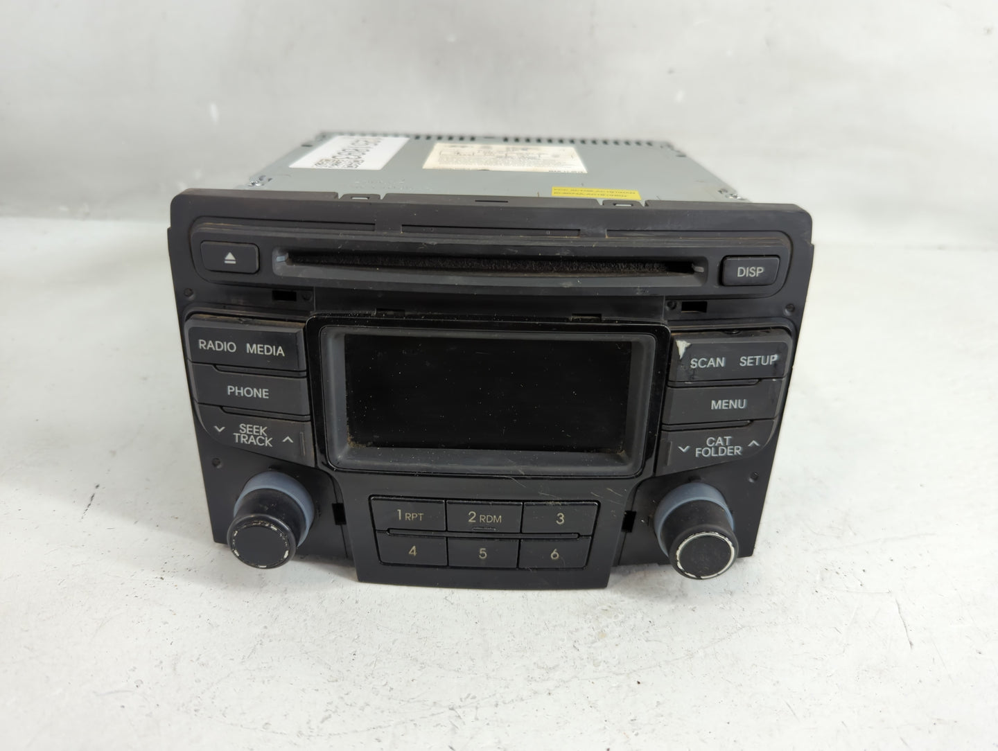 2013-2014 Hyundai Sonata Radio AM FM Cd Player Receiver Replacement P/N:96170-3Q0004X Fits Fits 2013 2014 OEM Used Auto Part