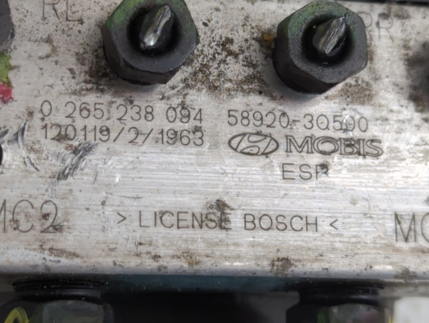 2014 Hyundai Sonata ABS Pump Control Module Replacement P/N:58920-3Q500 0 265 238 094 Fits OEM Used Auto Parts - Oemusedauto