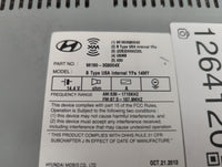 2014-2015 Hyundai Sonata Radio AM FM Cd Player Receiver Replacement P/N:96180-3Q8004X Fits Fits 2014 2015 OEM Used Auto Part