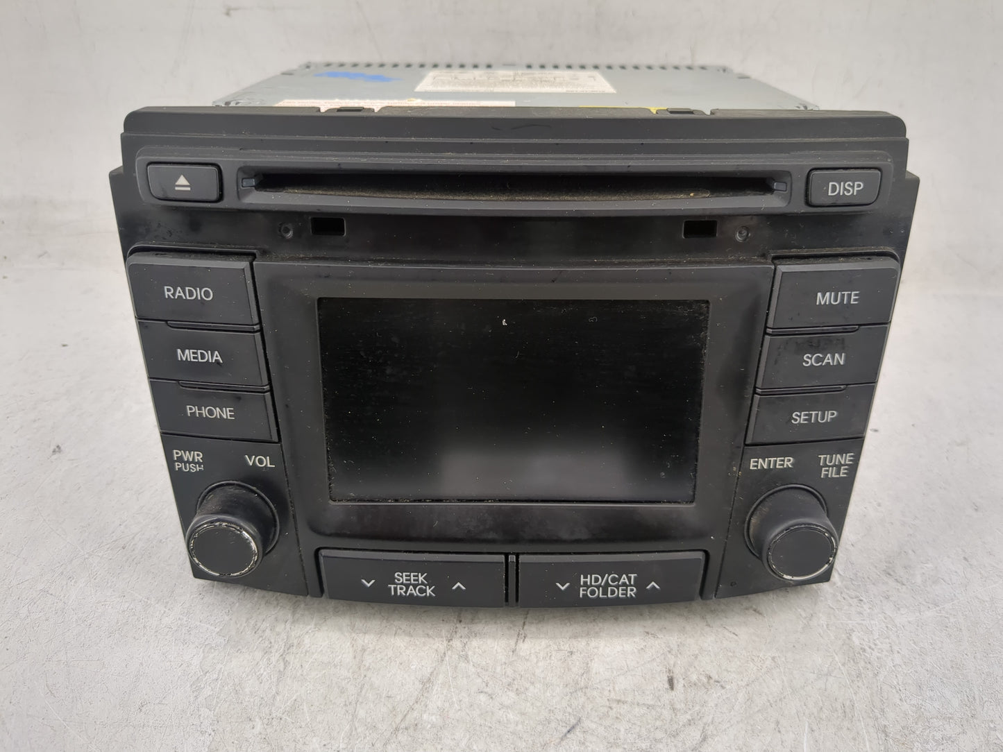 2014-2015 Hyundai Sonata Radio AM FM Cd Player Receiver Replacement P/N:96180-3Q8004X Fits Fits 2014 2015 OEM Used Auto Part
