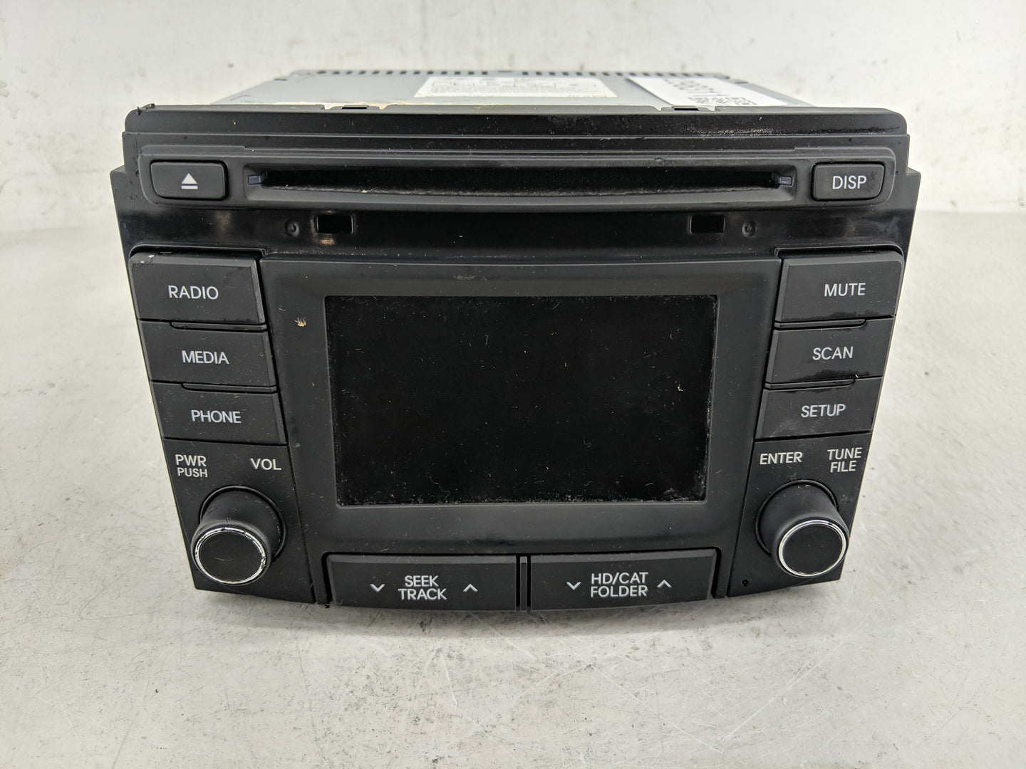 2013-2014 Hyundai Sonata Radio AM FM Cd Player Receiver Replacement P/N:96180-3Q8504X Fits Fits 2013 2014 OEM Used Auto Part
