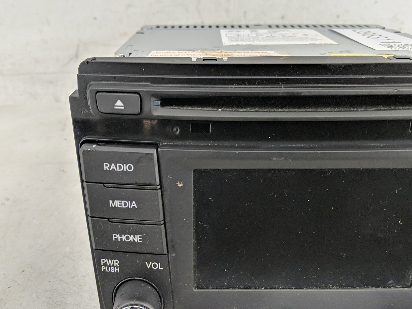 2013-2014 Hyundai Sonata Radio AM FM Cd Player Receiver Replacement P/N:96180-3Q8504X Fits Fits 2013 2014 OEM Used Auto Part