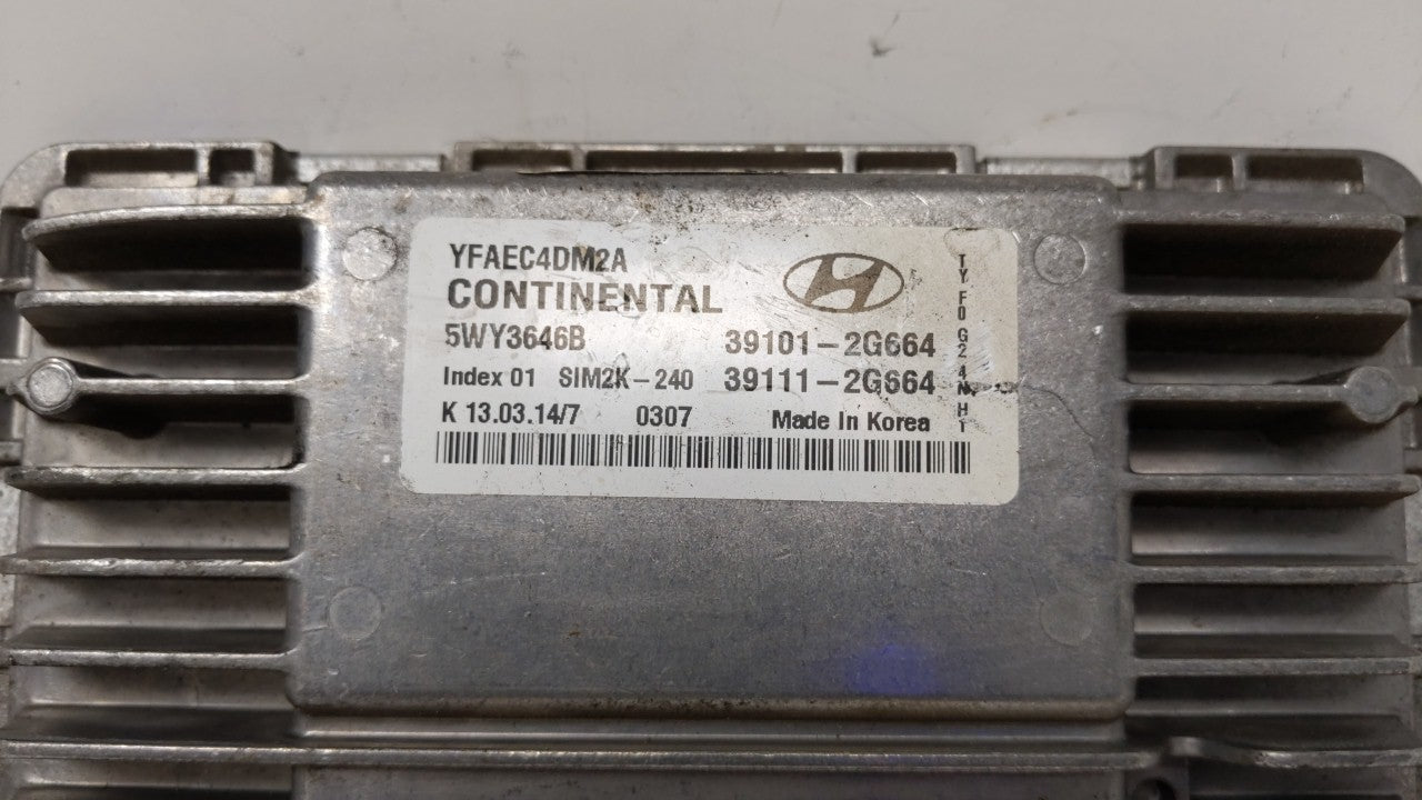 2011-2014 Hyundai Sonata PCM Engine Control Computer ECU ECM PCU OEM P/N:39101-2G672 39111-2G672 Fits Fits 2011 2012 2013 20