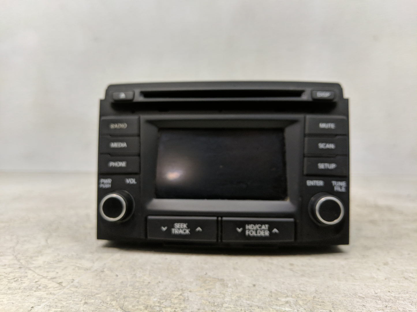 2014-2015 Hyundai Sonata Radio AM FM Cd Player Receiver Replacement P/N:96180-3Q8004X Fits Fits 2014 2015 OEM Used Auto Part