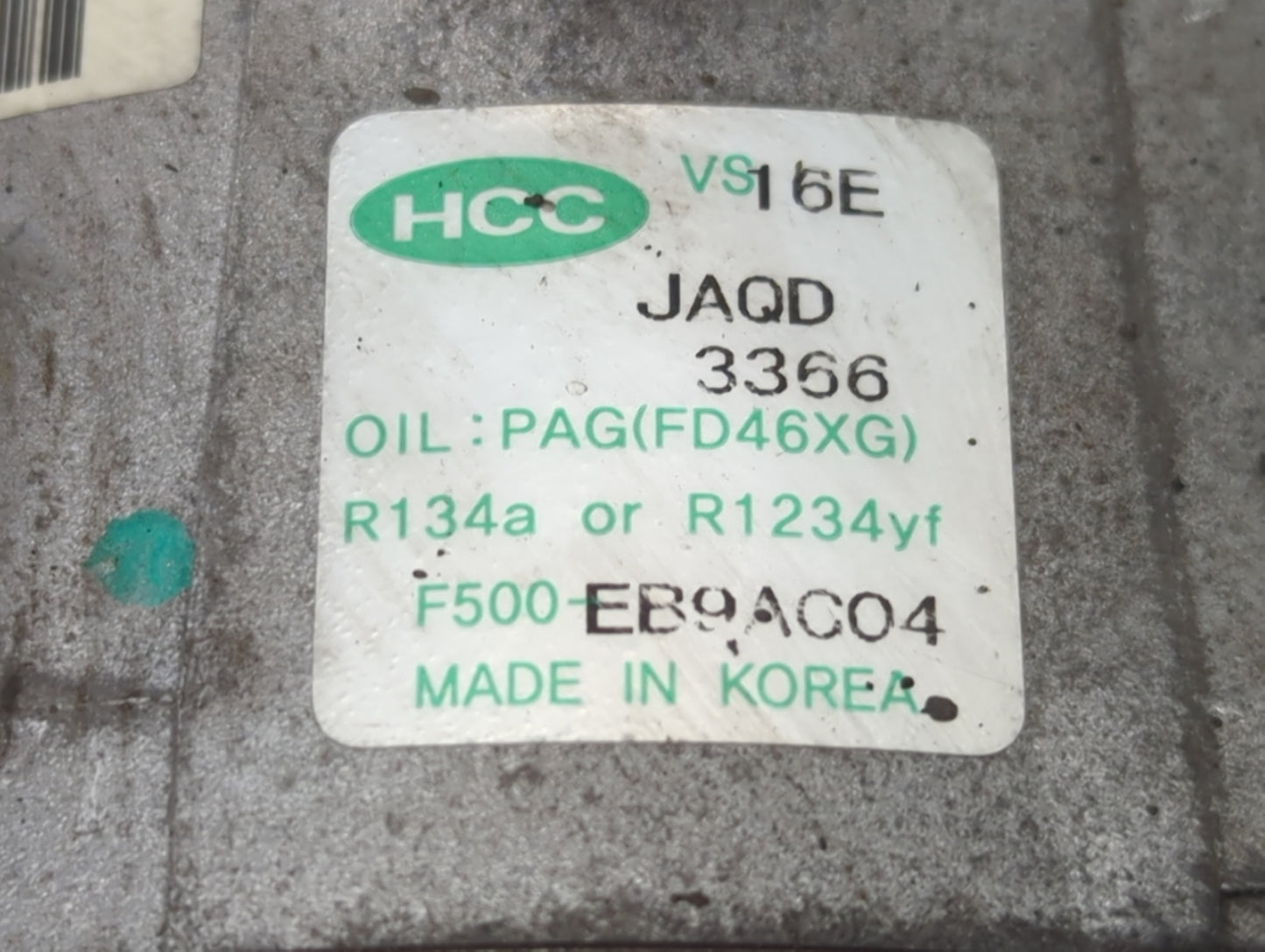 2012-2014 Hyundai Sonata Air Conditioning A/c Ac Compressor Oem - Oemusedautoparts1.com