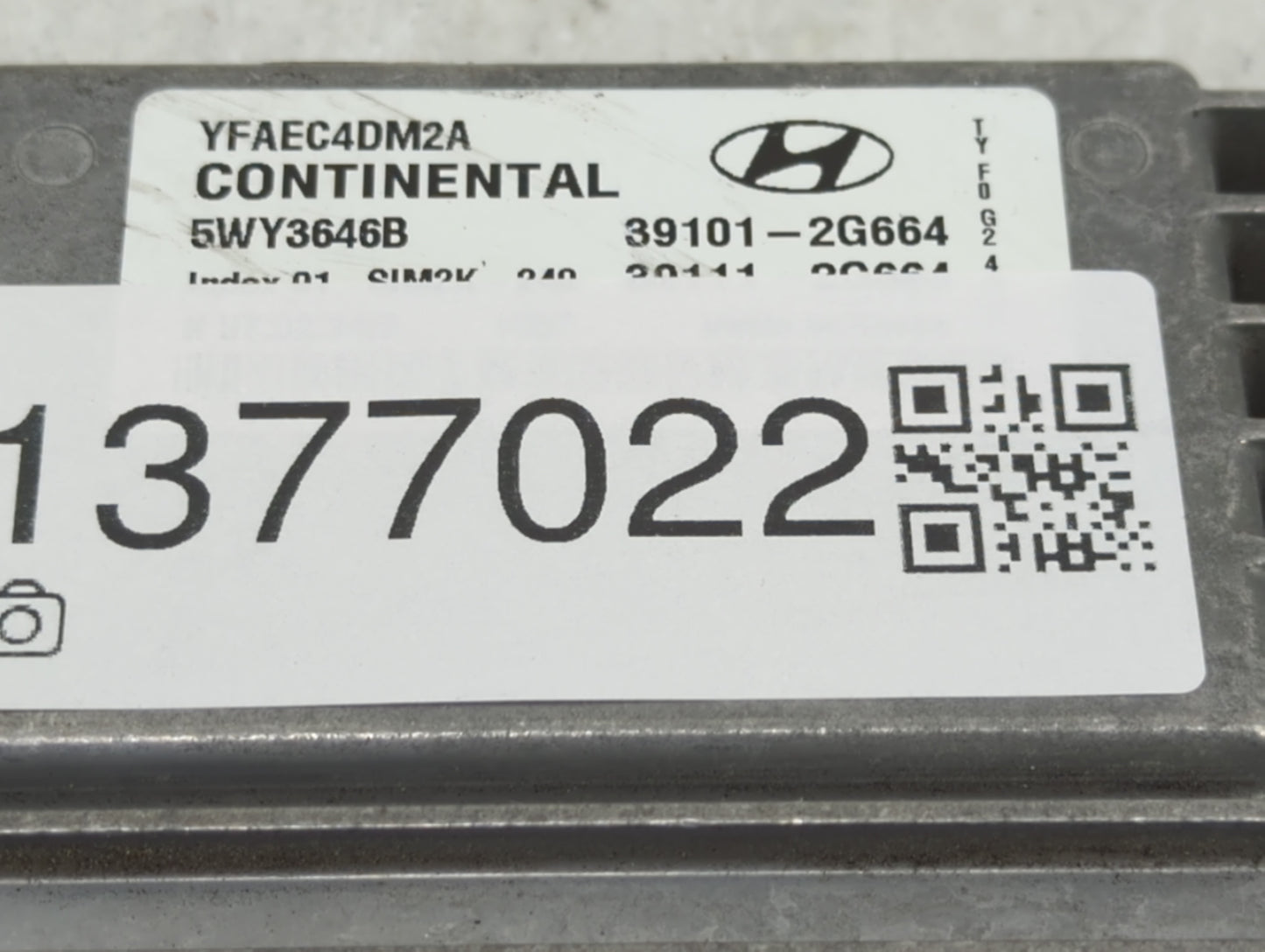 2011-2014 Hyundai Sonata PCM Engine Control Computer ECU ECM PCU OEM P/N:391112G664 Fits Fits 2011 2012 2013 2014 OEM Used A