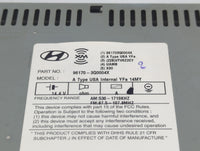 2013-2014 Hyundai Sonata Radio AM FM Cd Player Receiver Replacement P/N:961703Q0004X 96170-3Q0004X Fits Fits 2013 2014 OEM U