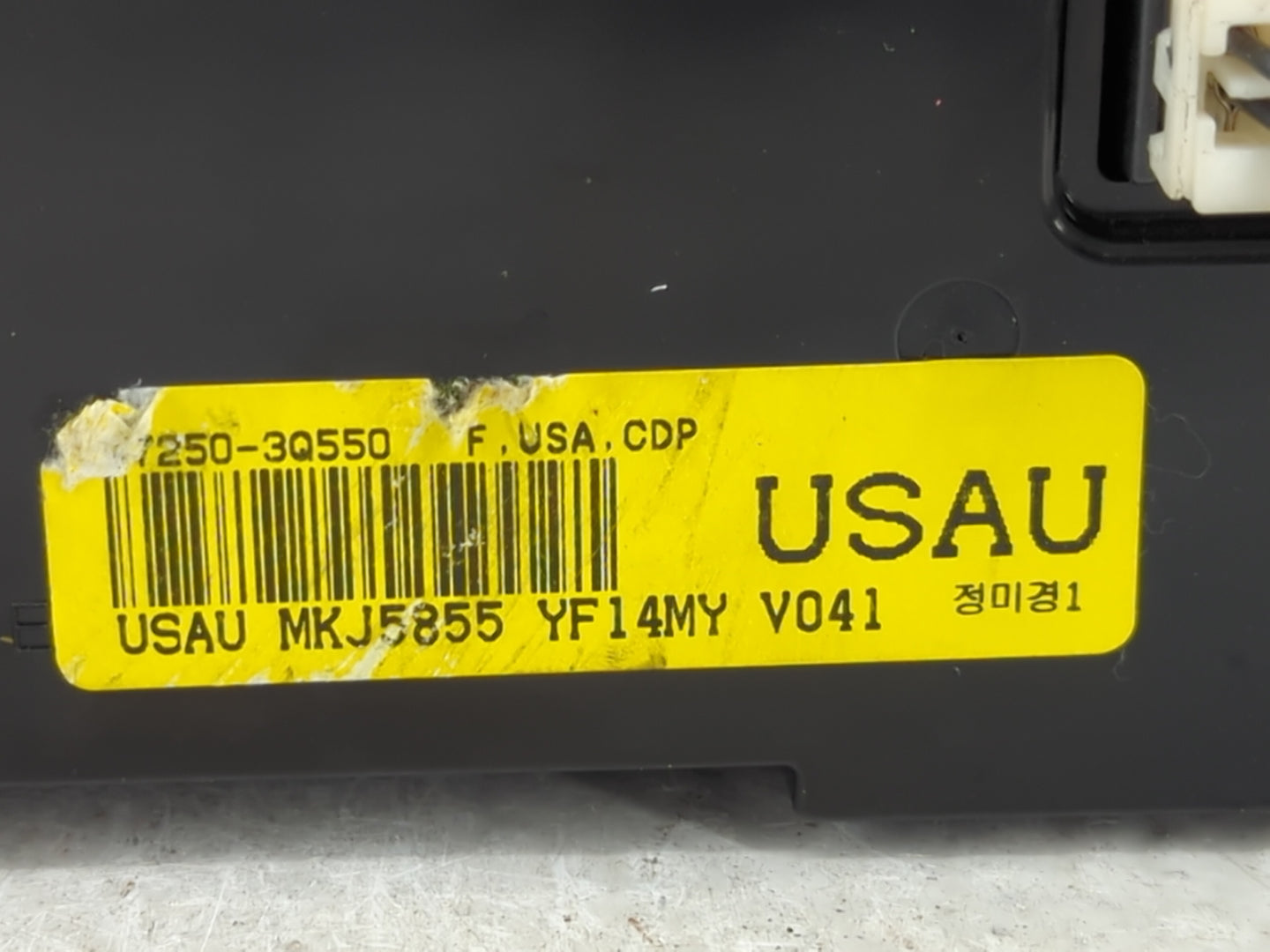 2014 Hyundai Sonata Climate Control Module Temperature AC/Heater Replacement P/N:97250-3Q550 Fits OEM Used Auto Parts - Oemu