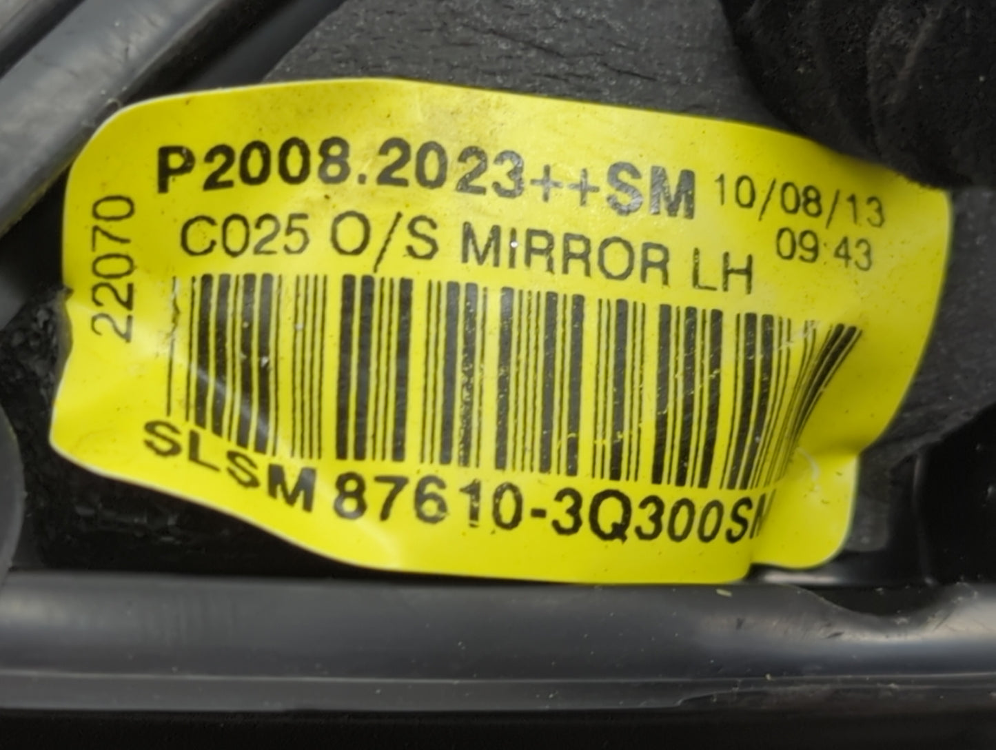 2014 Hyundai Sonata Driver Side View Mirror - Left Door Mirror OEM Used - Oemusedautoparts1.com