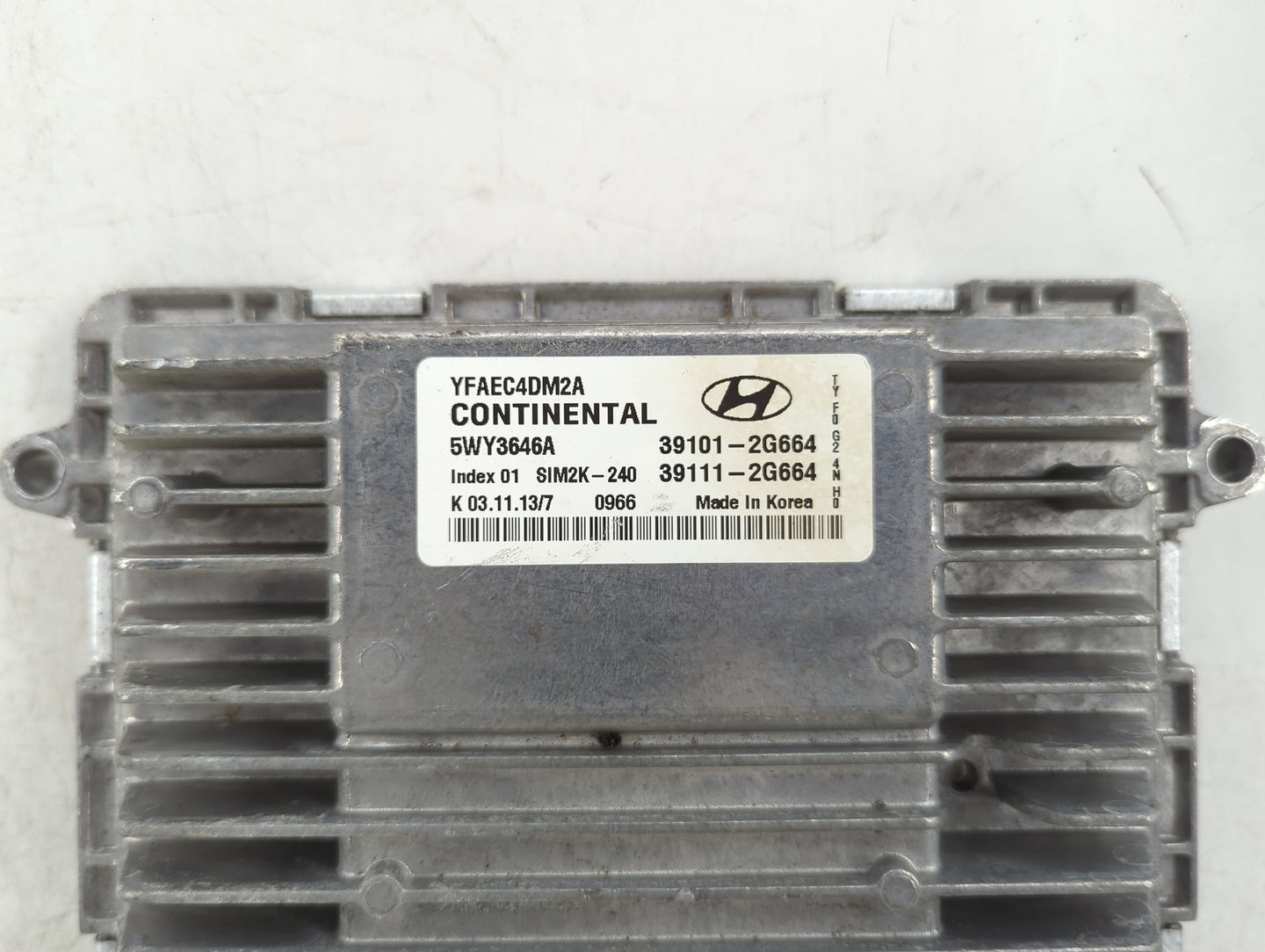 2011-2014 Hyundai Sonata PCM Engine Control Computer ECU ECM PCU OEM P/N:39111-2G664 39101-2G664 Fits Fits 2011 2012 2013 20