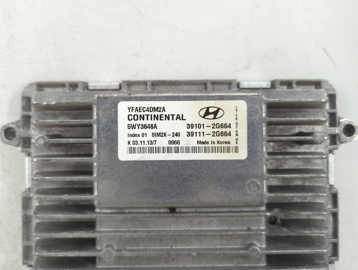 2011-2014 Hyundai Sonata PCM Engine Control Computer ECU ECM PCU OEM P/N:39111-2G664 39101-2G664 Fits Fits 2011 2012 2013 20