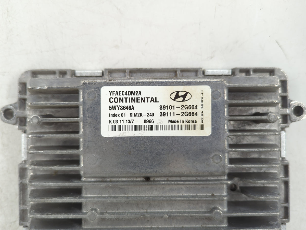 2011-2014 Hyundai Sonata PCM Engine Control Computer ECU ECM PCU OEM P/N:39111-2G664 39101-2G664 Fits 2011 2012 2013 2014 OE