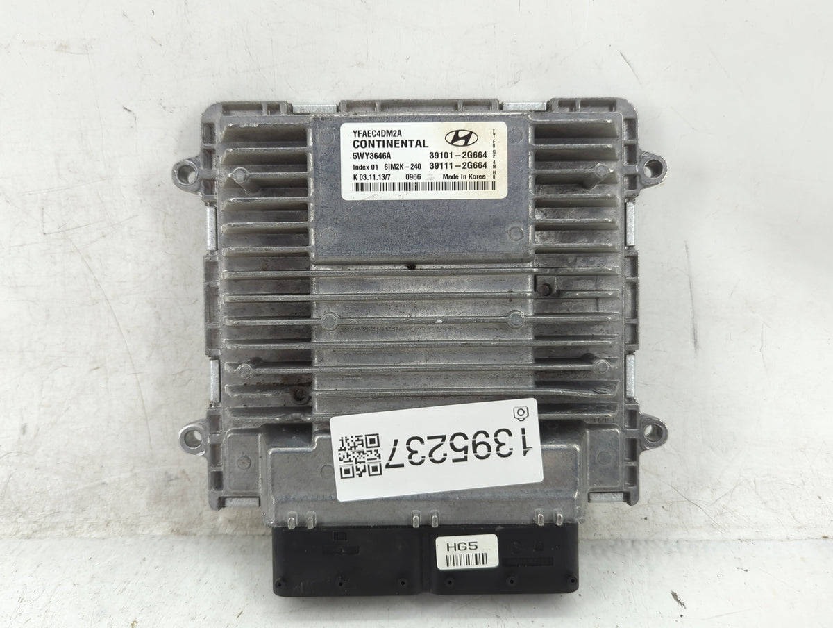2011-2014 Hyundai Sonata PCM Engine Control Computer ECU ECM PCU OEM P/N:39111-2G664 39101-2G664 Fits 2011 2012 2013 2014 OE