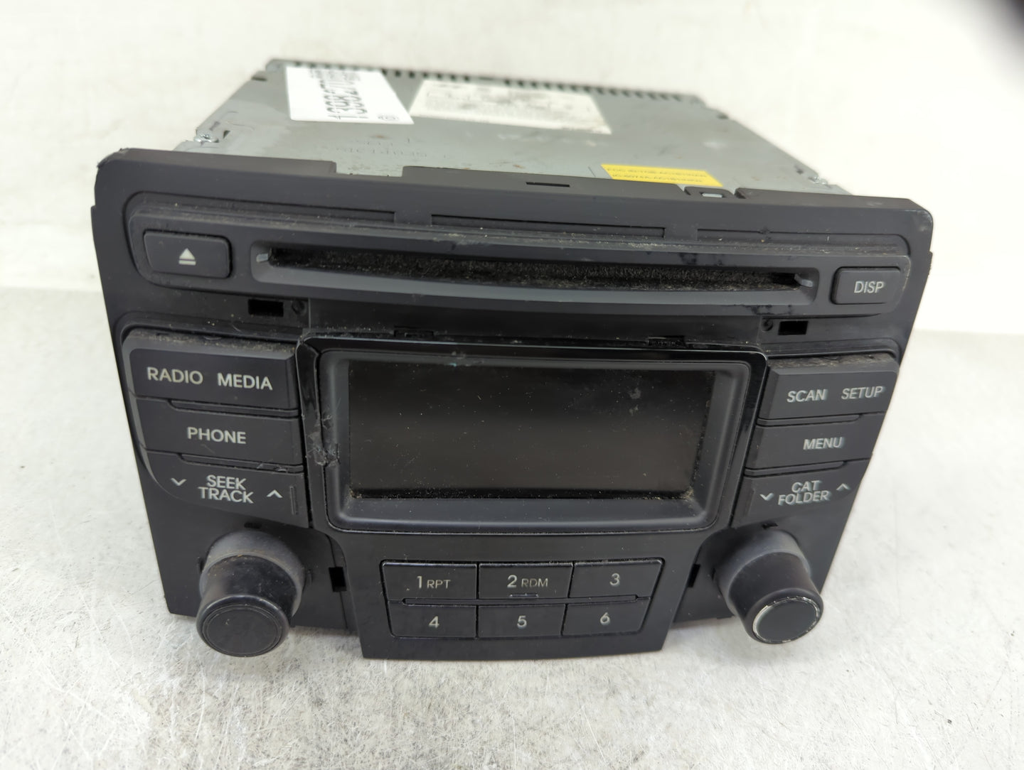 2012-2015 Hyundai Sonata Radio AM FM Cd Player Receiver Replacement P/N:96170-3Q0004X Fits Fits 2012 2013 2014 2015 OEM Used
