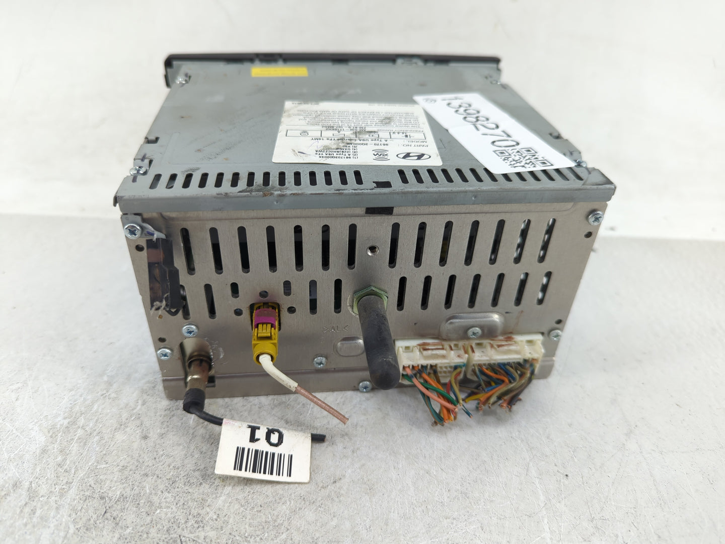 2012-2015 Hyundai Sonata Radio AM FM Cd Player Receiver Replacement P/N:96170-3Q0004X Fits Fits 2012 2013 2014 2015 OEM Used
