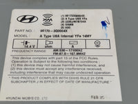 2013-2014 Hyundai Sonata Radio AM FM Cd Player Receiver Replacement P/N:96170-3Q0004X Fits Fits 2013 2014 OEM Used Auto Part