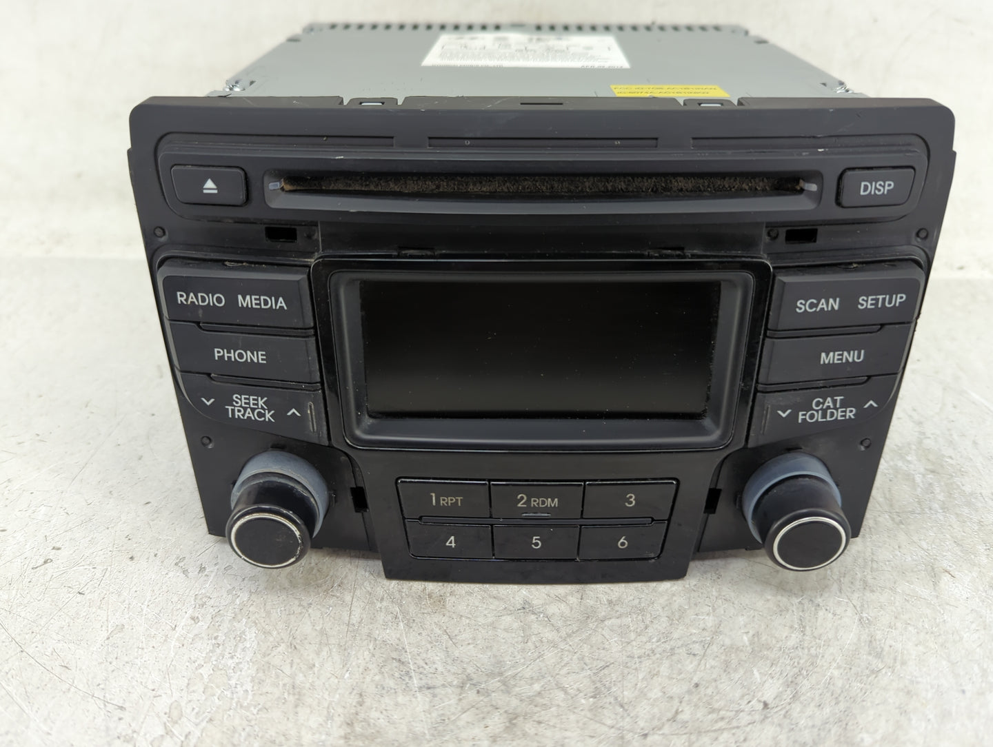 2013-2014 Hyundai Sonata Radio AM FM Cd Player Receiver Replacement P/N:96170-3Q0004X Fits Fits 2013 2014 OEM Used Auto Part