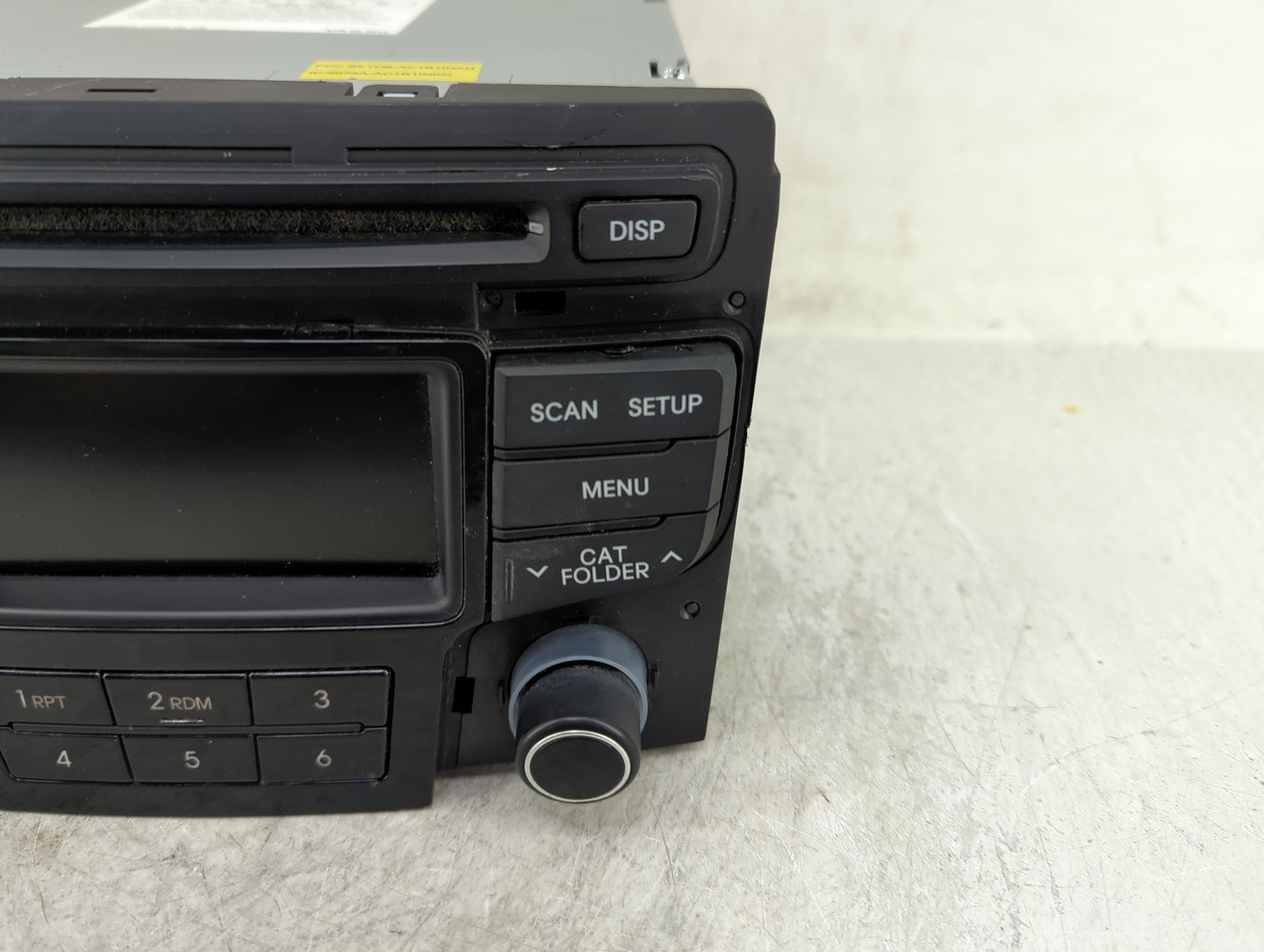2013-2014 Hyundai Sonata Radio AM FM Cd Player Receiver Replacement P/N:96170-3Q0004X Fits Fits 2013 2014 OEM Used Auto Part