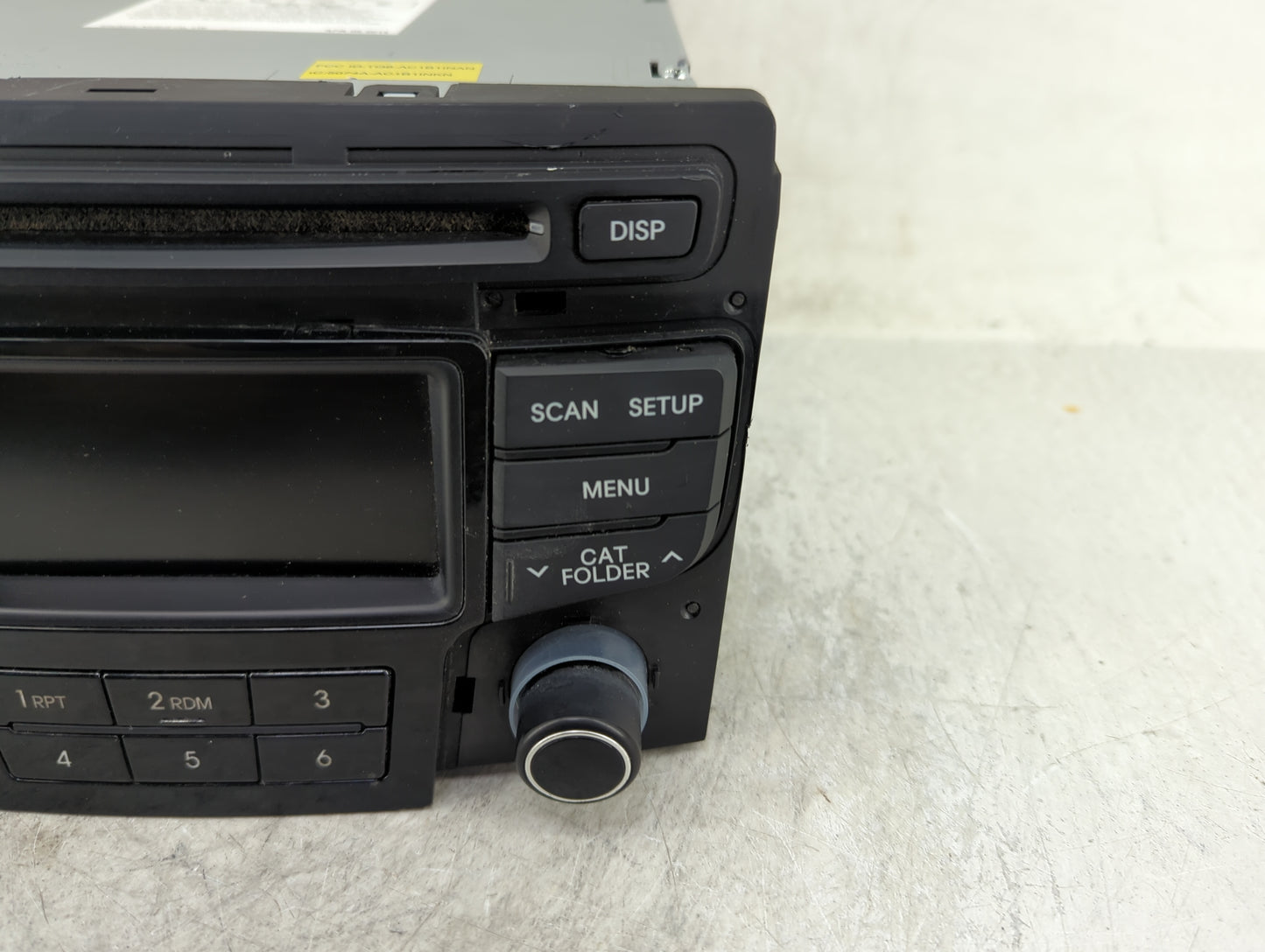 2013-2014 Hyundai Sonata Radio AM FM Cd Player Receiver Replacement P/N:96170-3Q0004X Fits Fits 2013 2014 OEM Used Auto Part