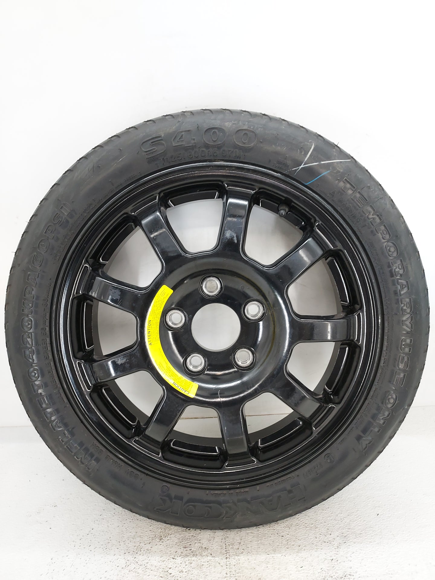 2014-2014 Hyundai Sonata Spare Donut Tire Wheel Rim Oem 1420784 - Oemusedautoparts1.com