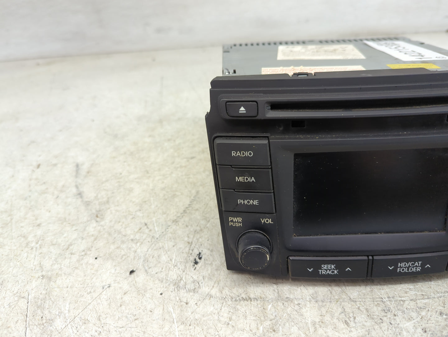 2012-2014 Hyundai Sonata Radio AM FM Cd Player Receiver Replacement P/N:96180-3Q8004X Fits Fits 2012 2013 2014 OEM Used Auto