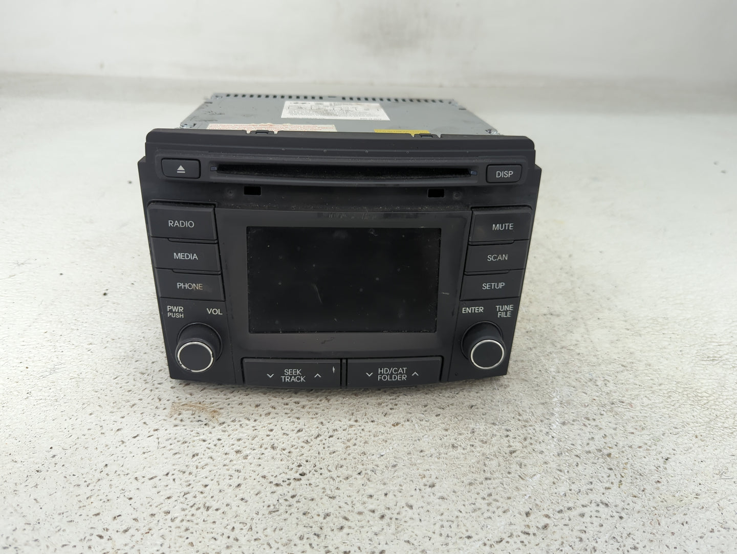 2014-2015 Hyundai Sonata Radio AM FM Cd Player Receiver Replacement P/N:96180-3Q8004X Fits Fits 2014 2015 OEM Used Auto Part