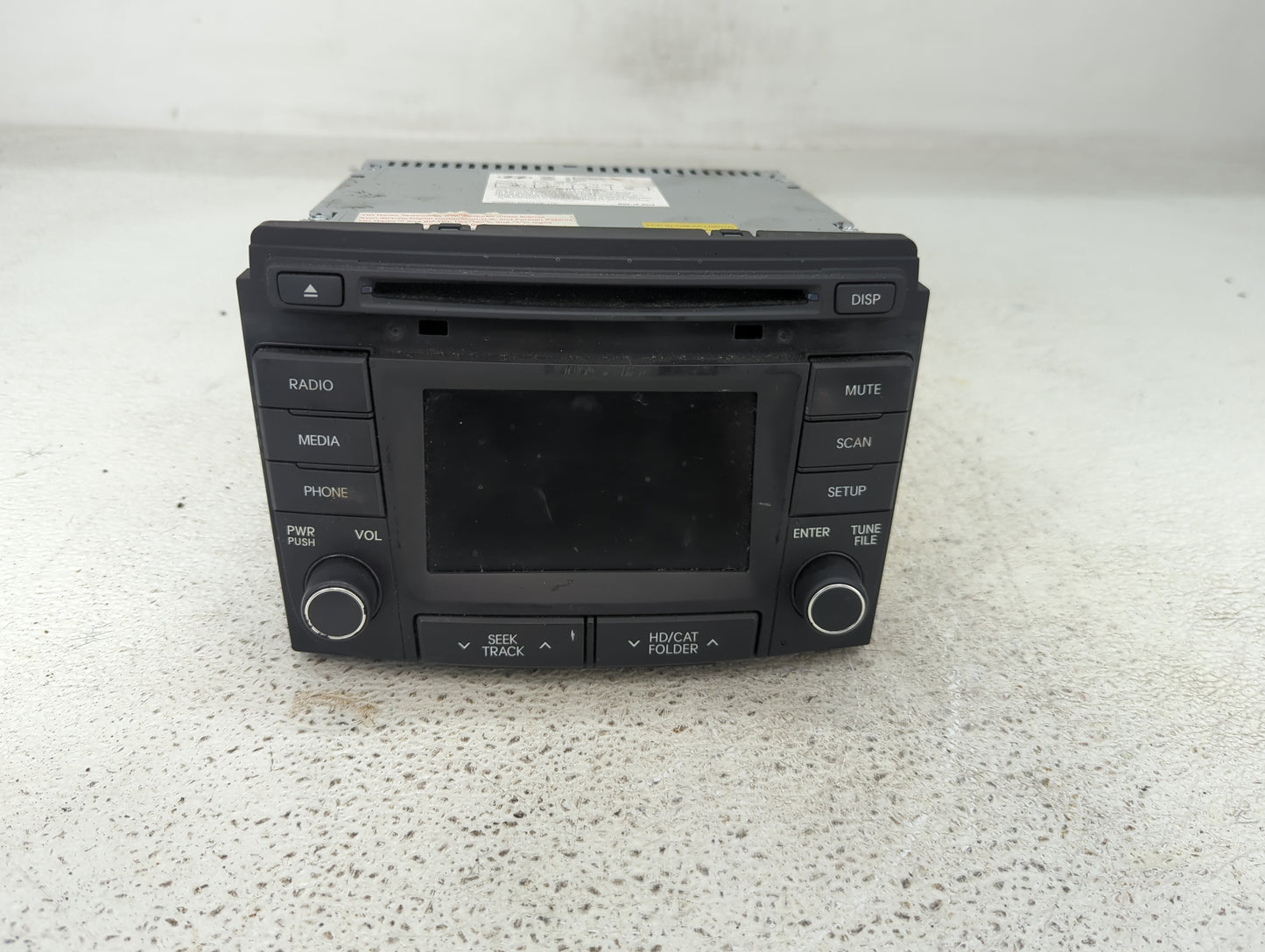 2014-2015 Hyundai Sonata Radio AM FM Cd Player Receiver Replacement P/N:96180-3Q8004X Fits Fits 2014 2015 OEM Used Auto Part