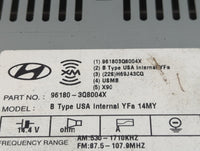 2014-2015 Hyundai Sonata Radio AM FM Cd Player Receiver Replacement P/N:96180-3Q8004X Fits Fits 2014 2015 OEM Used Auto Part