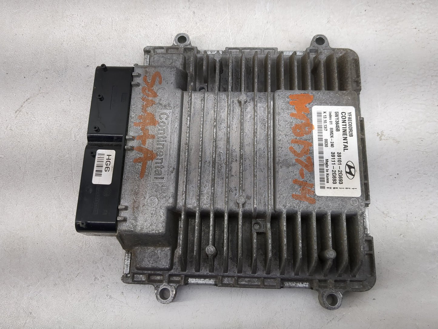 2011-2014 Hyundai Sonata PCM Engine Control Computer ECU ECM PCU OEM P/N:YFAEC0DR2B 5WY3645B Fits Fits 2011 2012 2013 2014 O