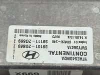 2014 Hyundai Sonata PCM Engine Control Computer ECU ECM PCU OEM P/N:39101-2G669 39111-2G669, 5WY36A7A, SIM2K-240 Fits OEM Us