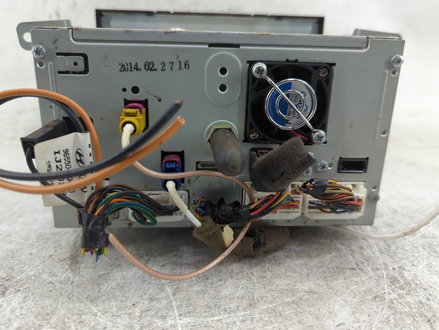 2014 Hyundai Sonata Radio AM FM Cd Player Receiver Replacement P/N:96560-3Q4004X AV246INAN Fits OEM Used Auto Parts - Oemuse