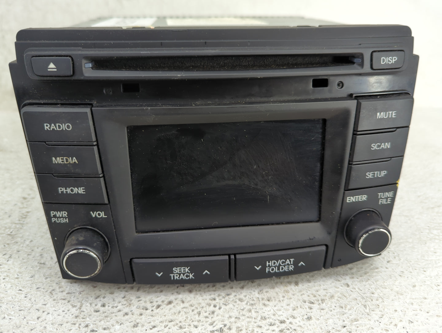 2012-2015 Hyundai Sonata Radio AM FM Cd Player Receiver Replacement P/N:96180-3Q804X Fits Fits 2012 2013 2014 2015 OEM Used 