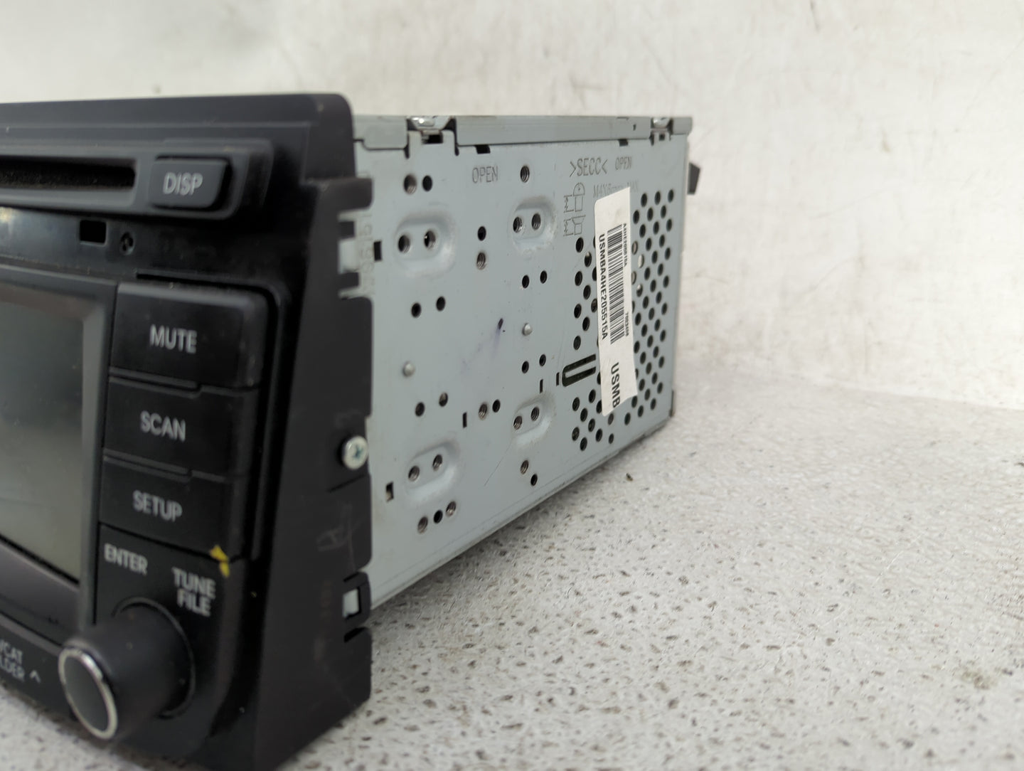 2012-2015 Hyundai Sonata Radio AM FM Cd Player Receiver Replacement P/N:96180-3Q804X Fits Fits 2012 2013 2014 2015 OEM Used 