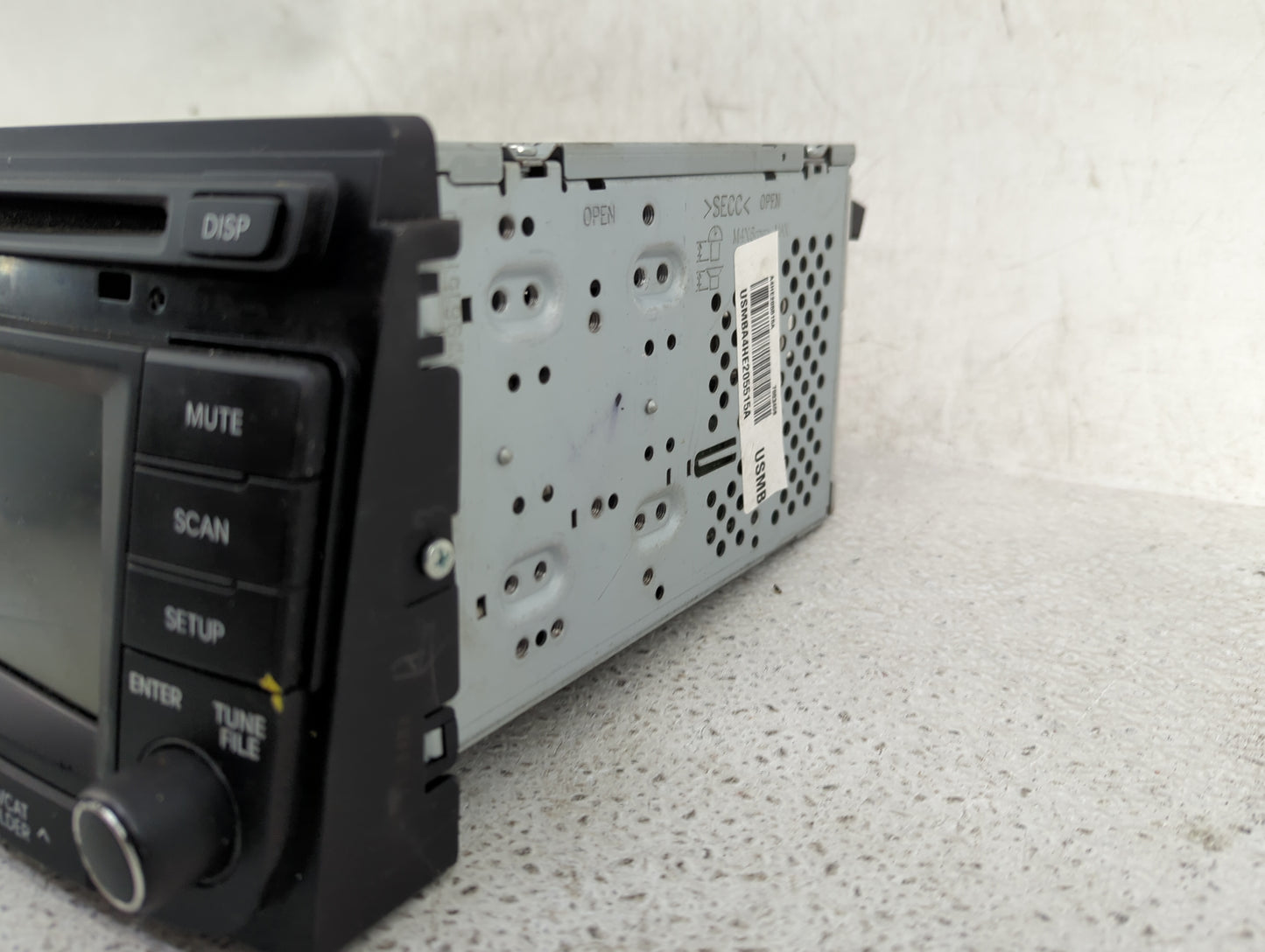 2012-2015 Hyundai Sonata Radio AM FM Cd Player Receiver Replacement P/N:96180-3Q804X Fits Fits 2012 2013 2014 2015 OEM Used 