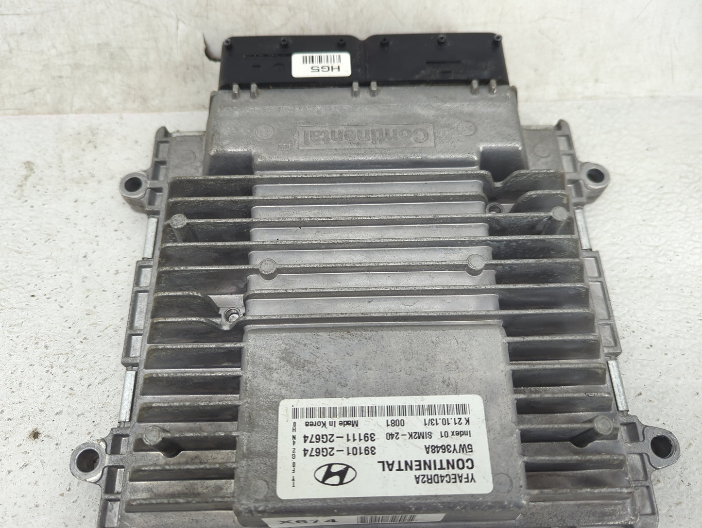 2011-2014 Hyundai Sonata PCM Engine Control Computer ECU ECM PCU OEM P/N:YFAEC4DR2A 5WY3648A Fits Fits 2011 2012 2013 2014 O