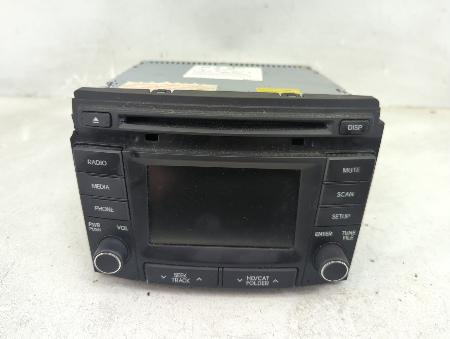 2013-2014 Hyundai Sonata Radio AM FM Cd Player Receiver Replacement P/N:96180-3Q8004X Fits Fits 2013 2014 OEM Used Auto Part