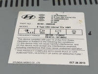 2013-2014 Hyundai Sonata Radio AM FM Cd Player Receiver Replacement P/N:96180-3Q8004X Fits Fits 2013 2014 OEM Used Auto Part
