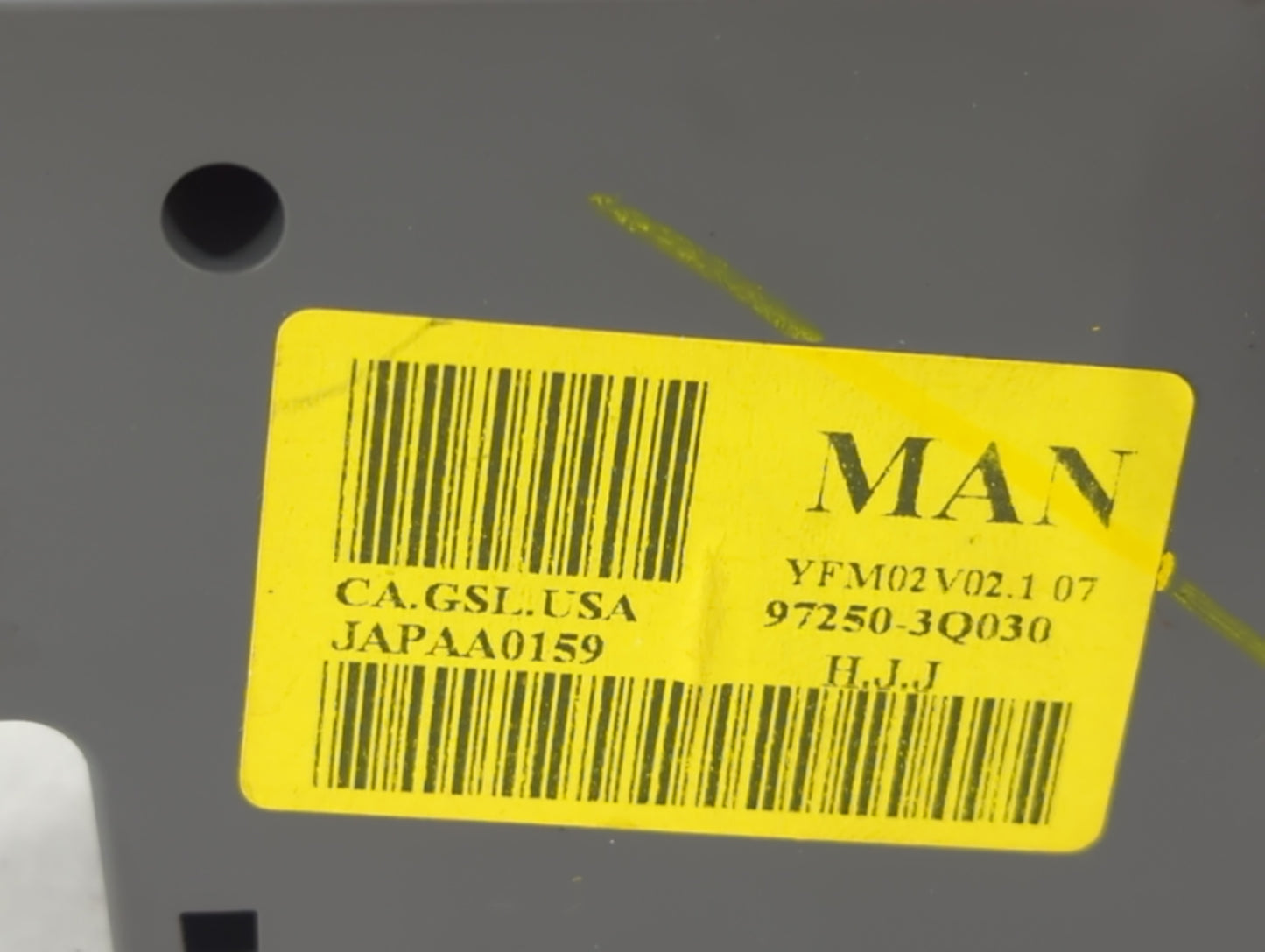 2014 Hyundai Sonata Climate Control Module Temperature AC/Heater Replacement P/N:97250-3Q030 Fits OEM Used Auto Parts - Oemu