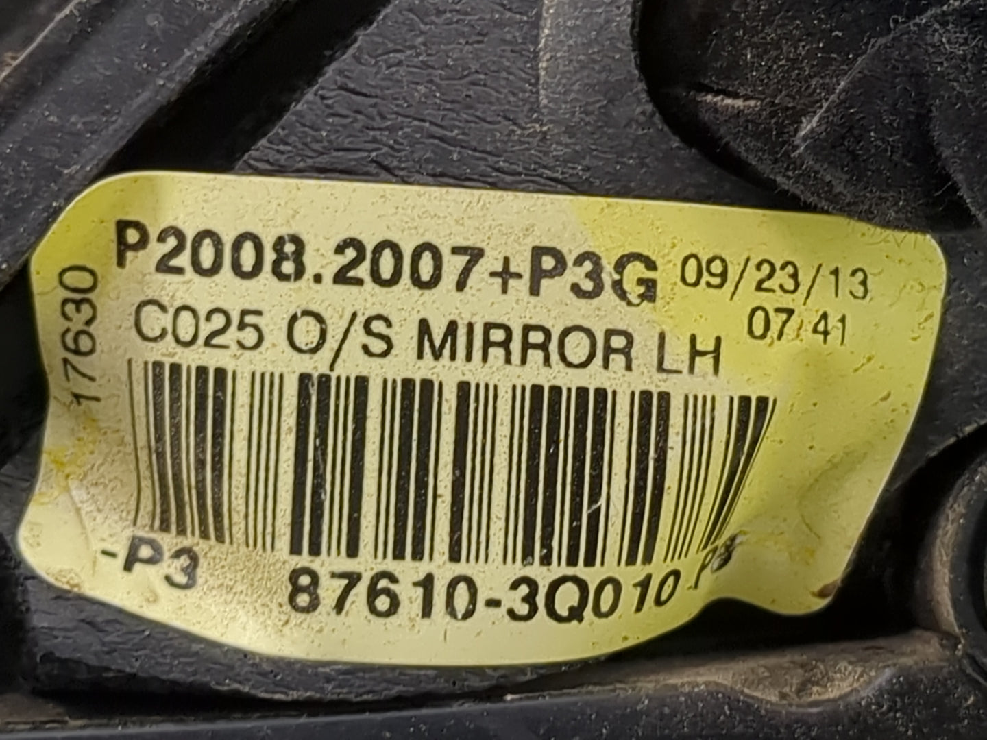 2011-2014 Hyundai Sonata Driver Side View Mirror - Left Door Mirror OEM Used - Oemusedautoparts1.com