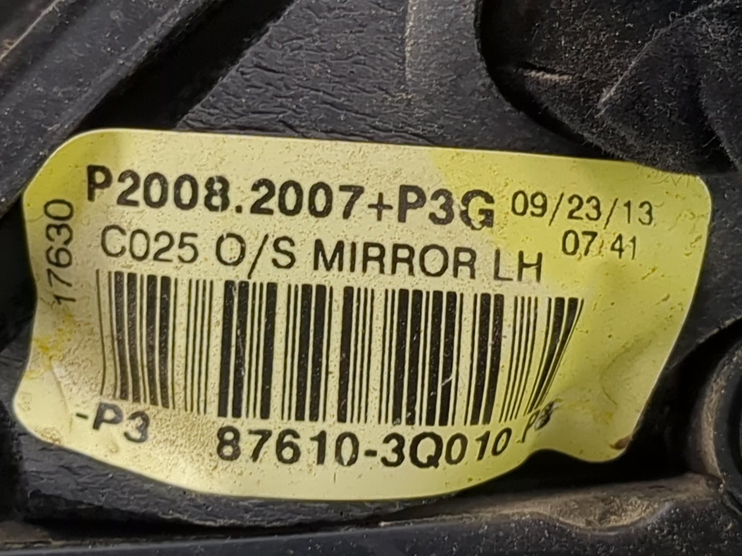 2011-2014 Hyundai Sonata Driver Side View Mirror - Left Door Mirror OEM Used - Oemusedautoparts1.com