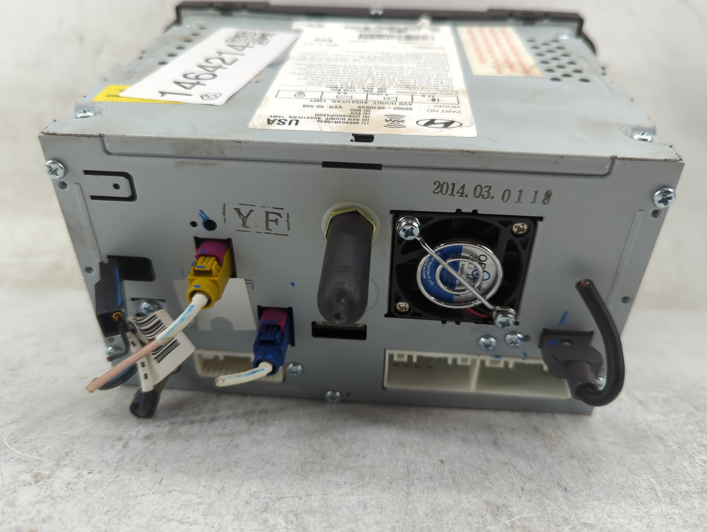 2011-2015 Hyundai Sonata Radio AM FM Cd Player Receiver Replacement P/N:96560-4R7064X AV241IYAN Fits Fits 2011 2012 2013 201