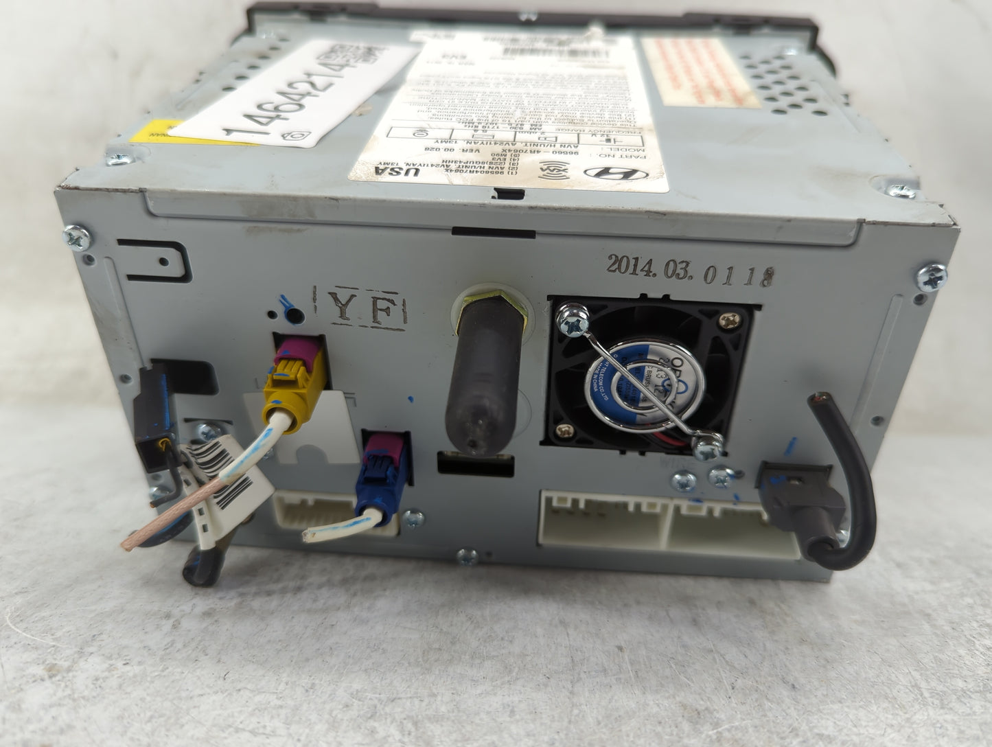 2011-2015 Hyundai Sonata Radio AM FM Cd Player Receiver Replacement P/N:96560-4R7064X AV241IYAN Fits Fits 2011 2012 2013 201