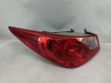2014 Hyundai Sonata Tail Light Assembly Driver Left OEM P/N:92401-3C Fits OEM Used Auto Parts - Oemusedautoparts1.com
