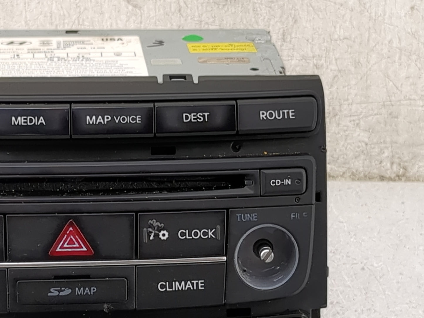 2013-2014 Hyundai Sonata Radio AM FM Cd Player Receiver Replacement P/N:96560-3Q4004X AV246INAN Fits Fits 2013 2014 OEM Used