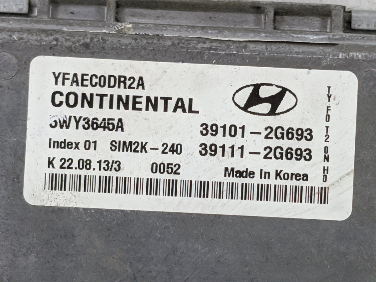 2011-2014 Hyundai Sonata PCM Engine Control Computer ECU ECM PCU OEM P/N:39101-2G693 39111-2G693 Fits 2011 2012 2013 2014 OE